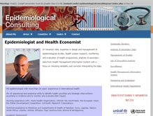 Tablet Screenshot of epidemiologicalconsulting.com